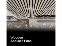 AHD Panel De Pared | 4 paneles decorativos de pared de madera efecto dorado 120x60cm Tabb-GO