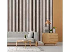 4 paneles fonoabsorbentes para pared de 120x60 cm efecto mármol rosa Tabb-MR < AHD