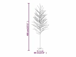 Abedul artificial con 672 LEDs cálido 400 cm < vidaxl Clearance
