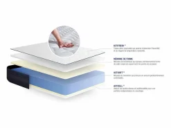 ACTISOM Colchones - 180X200Cm * - Colchón 180 x 200- Colchón Doble, Espuma Viscoelástica, 24 cm de Grosor - Soporte y Confort Muy Firmes - Alta Calidad para un Sueño Óptimo