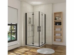 Mampara de ducha cuadrada plegable vidrio easyclean 5mm,(780-800)x(780-800)x1900mm < Aica Clearance