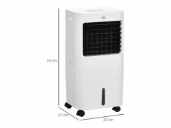 Aire acondicionado portátil 3 en 1 con humidificación, refrigeración por agua, 15 L, oscilación de 60°, control remoto, temporizador de 8 h, para 20 m² < Online