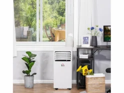 Aire Acondicionado, Ventilación | Aire acondicionado portátil 3 en 1 de 21 kW con control remoto, temporizador de 24 horas, 2 velocidades, refrigeración, deshumidificación y ventilador
