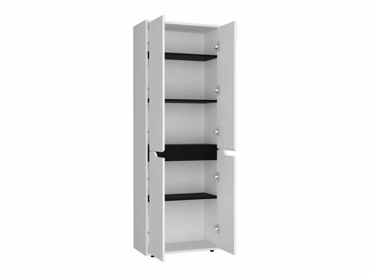 Alacena Herring en melamina con 4 puertas y 5 estantes , blanco , 170 cm X 60 cm X 30 cm < TuHome Outlet