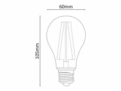 Bombilla * Alcapower - Bombilla LED E27 A60 de 15 W, 2500 lm, ángulo de 320°, clase energética C, Ø60 mm, luz instantánea, larga duración (6000 K) Transparente