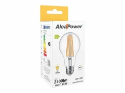 Alcapower - Bombilla LED E27 A60 de 15 W, 2500 lm, ángulo de 320°, clase energética C, Ø60 mm, luz instantánea, larga duración (4000 K) < Hot