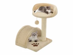 Alfie Dean Rascador para gatos con poste de sisal 40 cm y marrón < Garden Furniture Best