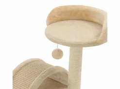 Alfie Dean Rascador para gatos con poste de sisal 40 cm y marrón < Garden Furniture Best