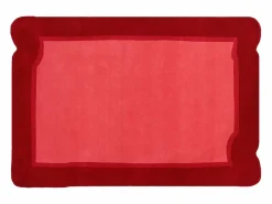 Alfombra 100% lana tejida a mano rojo cereza y rosa, 160 x 230 cm, 2100g/m², MANOLA < OZAIA Best