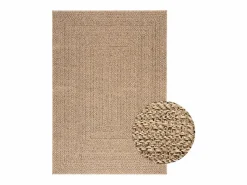 Alfombra con aspecto de yute interior y exterior 120x170 cm < Clicnbuy New