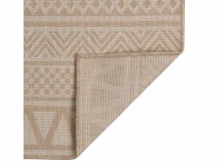 Alfombra de exterior de tejido plano rayas marrones 200x280 cm < Clicnbuy Best