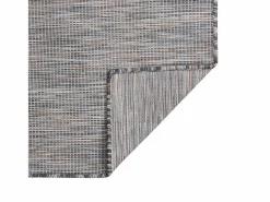 Alfombra de exterior de tejido plano marrón y azul 80x250 cm < Clicnbuy Outlet