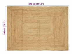 Alfombra 200 x 290 cm Yute < Online