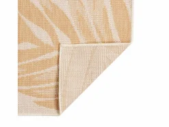 Alfombra de exterior de tejido plano con estampado de hojas de 80 x 250 cm < New