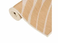 Alfombra de exterior de tejido plano con estampado de hojas de 80 x 250 cm < New