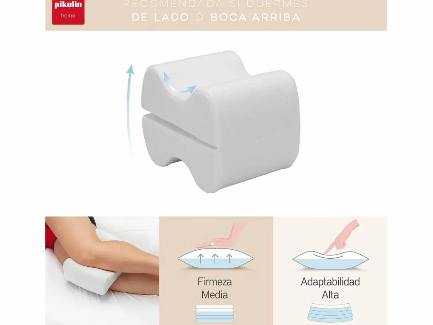 Almohada plegable para piernas 15x20cm | HOME | Aloe Vera < PIKOLIN New