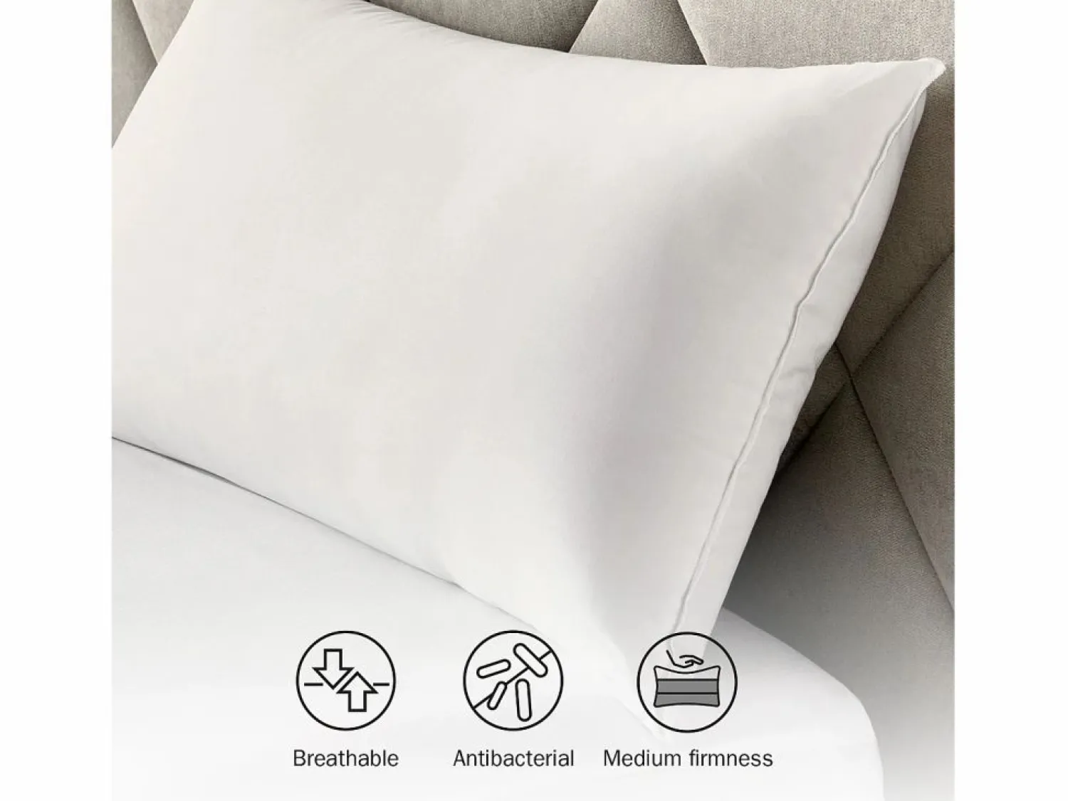 Almohada 40x90cm | HOME | Fibra | Tratamiento Antibacteriano < PIKOLIN Online