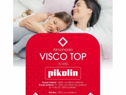 PIKOLIN Almohada * Almohada 75x40cm | Visco Top | Visco | Firme Blanco