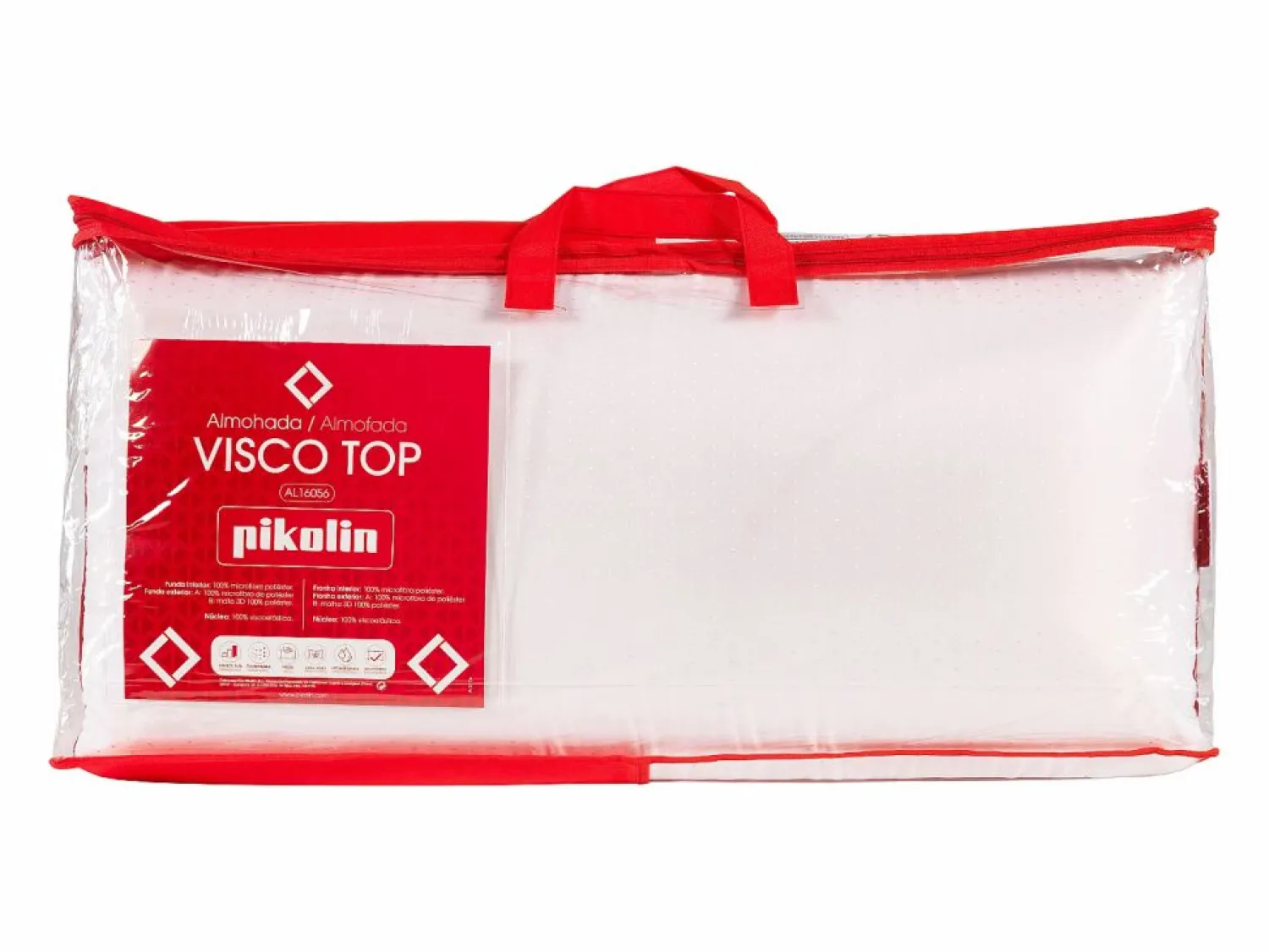 PIKOLIN Almohada * Almohada 75x40cm | Visco Top | Visco | Firme Blanco