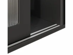 Aparador alto de cocina - 120 x 35 x 167 cm - con estantes regulables + 3 puertas + 1 cajón + LED - MDF + PB - < Merax Best
