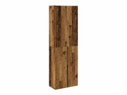 Aparador alto madera de ingeniería envejecida 60x32x190 cm < vidaxl Outlet