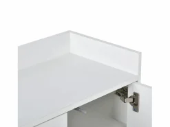 Aparador con 4 puertas sin tirador - estilo contemporáneo - madera + metal - < ModernLuxe New