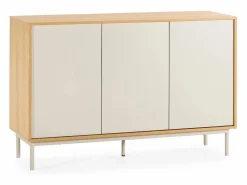 VS Venta-stock Aparador * Aparador Cuzco 3 puertas color Roble/ Gris