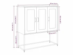 vidaxl Aparador De Cocina * Aparador de acero laminado en frío 100,5x39x107 cm Blanco