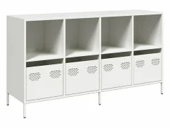 Aparador de acero laminado en frío 135x39x73,5 cm < vidaxl New