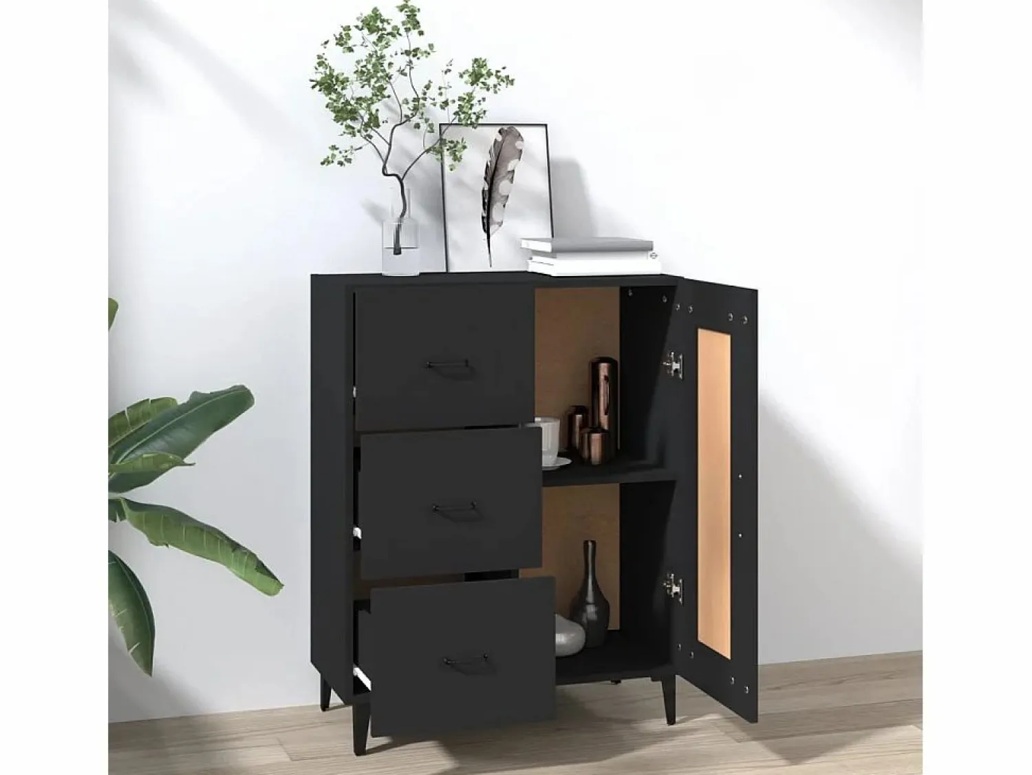 Aparador de madera contrachapada 69,5x34x90 cm < Clicnbuy Best