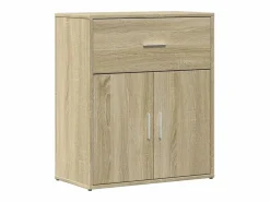 vidaxl Aparador De Cocina * Aparador de madera de ingeniería roble Sonoma 60x31x70 cm Marru00f3n