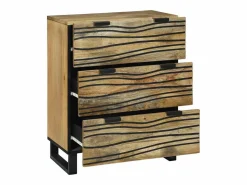 Aparador de madera maciza de mango de 60x33,5x75 cm < Discount