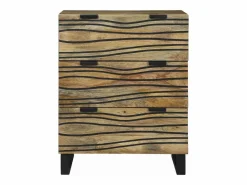 Aparador de madera maciza de mango de 60x33,5x75 cm < Discount