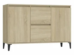Aparador madera contrachapada color roble Sonoma 102x35x70 cm < vidaxl