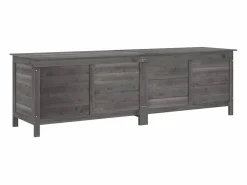 Arcón jardín madera maciza abeto 198,5x50x56,5cm < vidaxl Discount