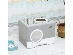 Arenero para gatos de plástico cómodo caja fácil de limpiar Cataway < AHD Outlet