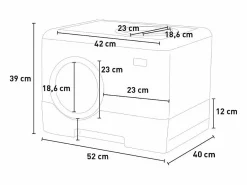Arenero para gatos de plástico cómodo caja fácil de limpiar Cataway < AHD Outlet