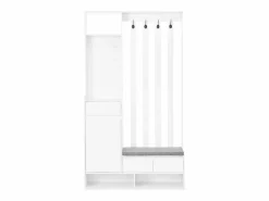 Armario con 3 cajones, 1 puerta, 4 ganchos y tablero perforado, 100 x 35 x 180 cm < Hauss Spole Clearance