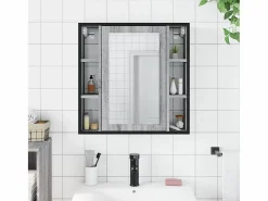 Armario con espejo de baño madera Sonoma 60x16x60 cm ES614755 < New