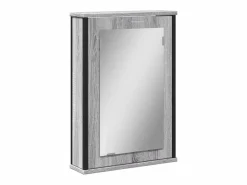 Armario con espejo de baño madera Sonoma 42x12x60 cm ES183056 < Hot