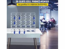 Armario de Acrílico para Teléfono Móvil SucceBuy, 10 Compartimentos con Llaves, < Best