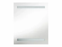 Armario de baño con espejo LED brillante 50x14x60 cm ES480721 < Hot