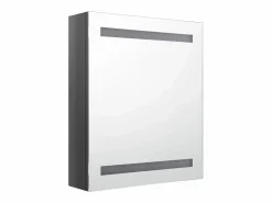 Armario de baño con espejo LED brillante 50x14x60 cm ES480721 < Hot