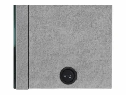 Armario de baño con espejo LED hormigón 89x14x62 cm < vidaxl Clearance