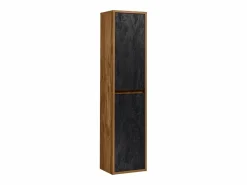 Armario de baño flotante natural y antracita, H170 cm, TIKITIKI < Vente-unique Clearance