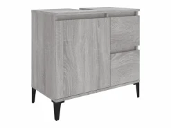 Armario de baño madera contrachapada Sonoma 65x33x60 cm ES723853 < Sale