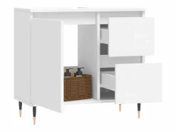 Armario de baño madera contrachapada 65x33x60 cm ES724649 < Outlet