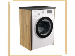 Armario de baño sobre lavadora y secadora, columna de almacenamiento de roble Craft para electrodomésticos. < Outlet
