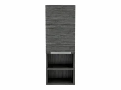 TuHome Columna De Baño * Armario de Pared baño Mila, con estantes , 81.71 cm X 29.97 cm X 25.50 cm , / plata Gris