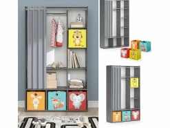 Vicco Muebles Niño | Armario de ropa para niños 105.8x38x178.1 luigi